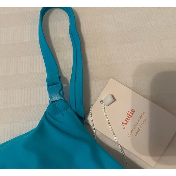 ANDIE SWIM - The Riviera Top - Size S - Aqua - NWT - Picture 4 of 6